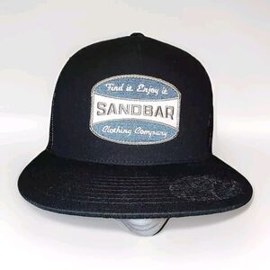 Sandbar Clothing Company Black Adjustable Hat Find It Enjoy It Fast Shipping USA